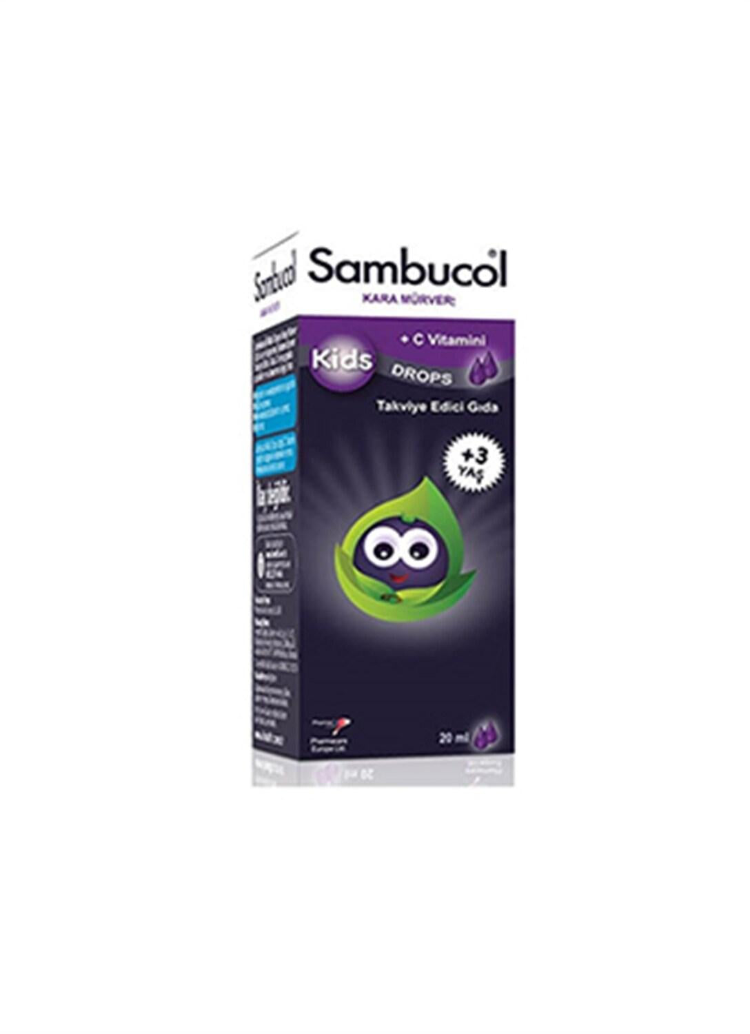Sambucol Kids Immune Support Drops - 20ml Black Elderberry Supplement for Children, Natural Health Product