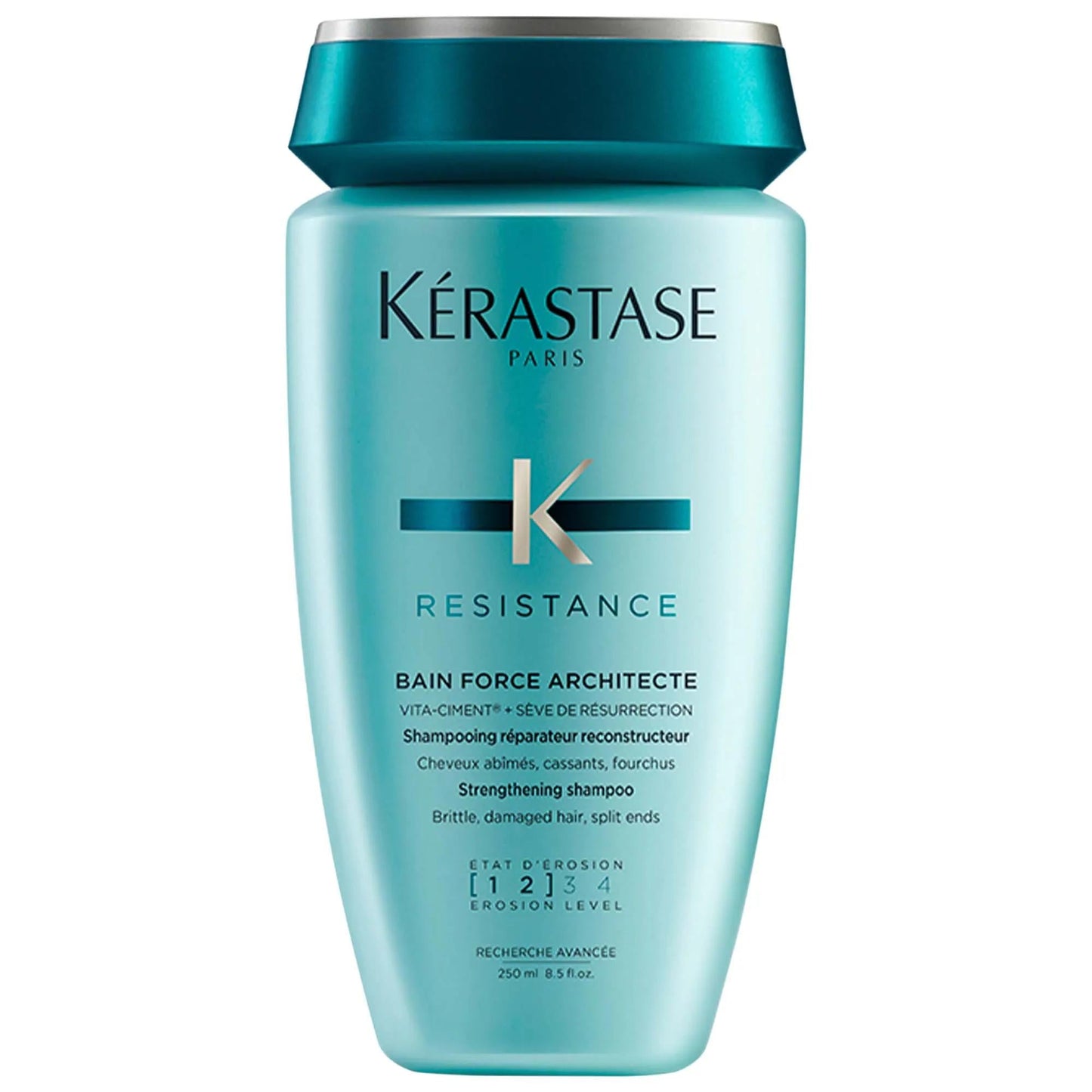 Resistance: Advanced Hair Strengthening Shampoo for Damaged, Heat-Styled Hair - Repair Split Ends, Breakage & Restore Shine with Keratin & Ceramides