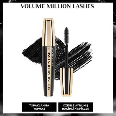 Loreal Paris Volume Million Lashes Extra Black Mascara for Voluminous, Lengthened Lashes - Long-Lasting, Easy Application