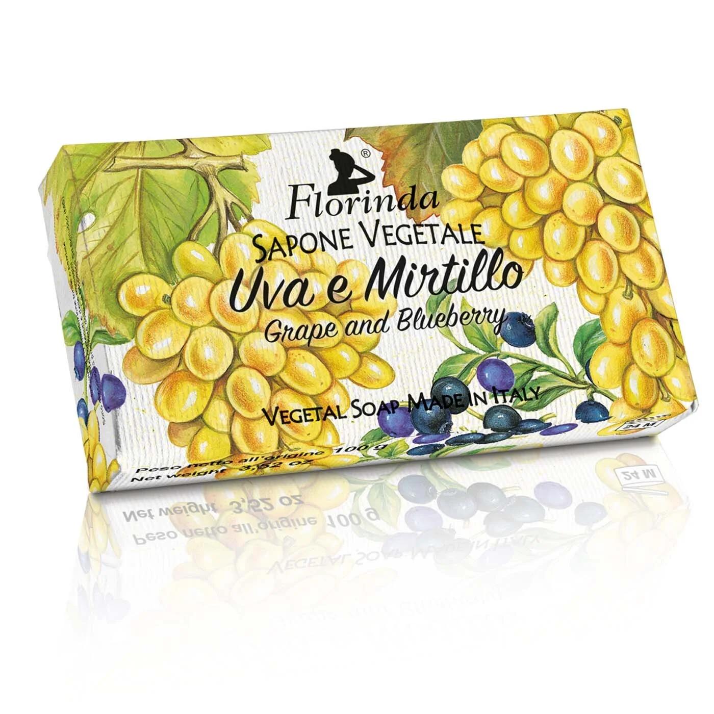 Florinda Grape & Blueberry Vegetal Soap Bar 100g