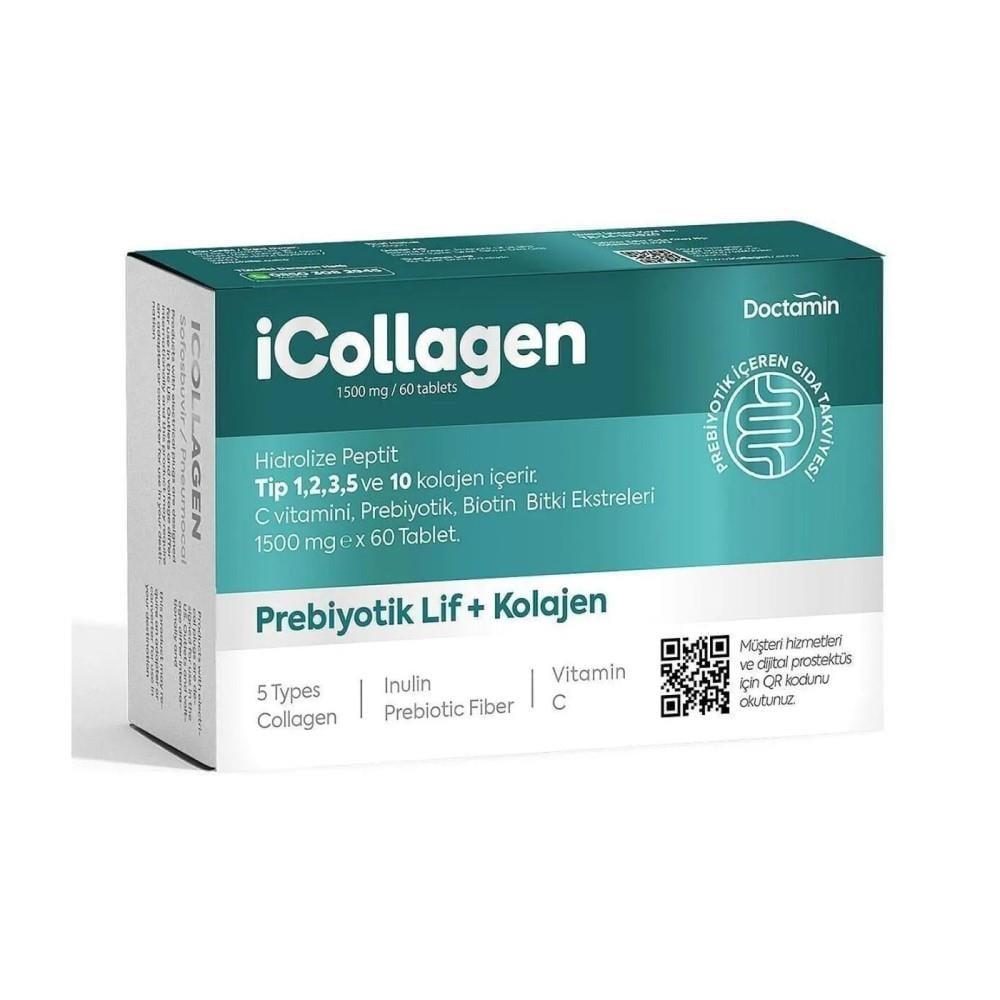 Doctamin iCollagen 1500 mg Daily Dietary Supplement 60 Tablets