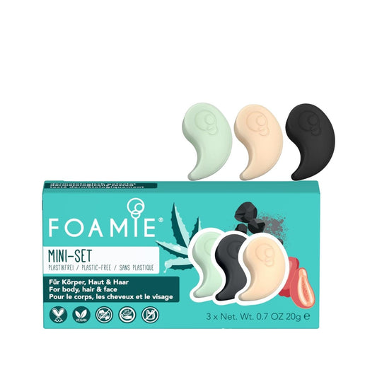 Foamie Travel Size Soap Set - 3x20g Portable Skincare Products for Travel