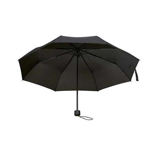Ideenwelt Mini Black Compact Umbrella for Effortless Rain Protection - Portable, Lightweight, and Convenient