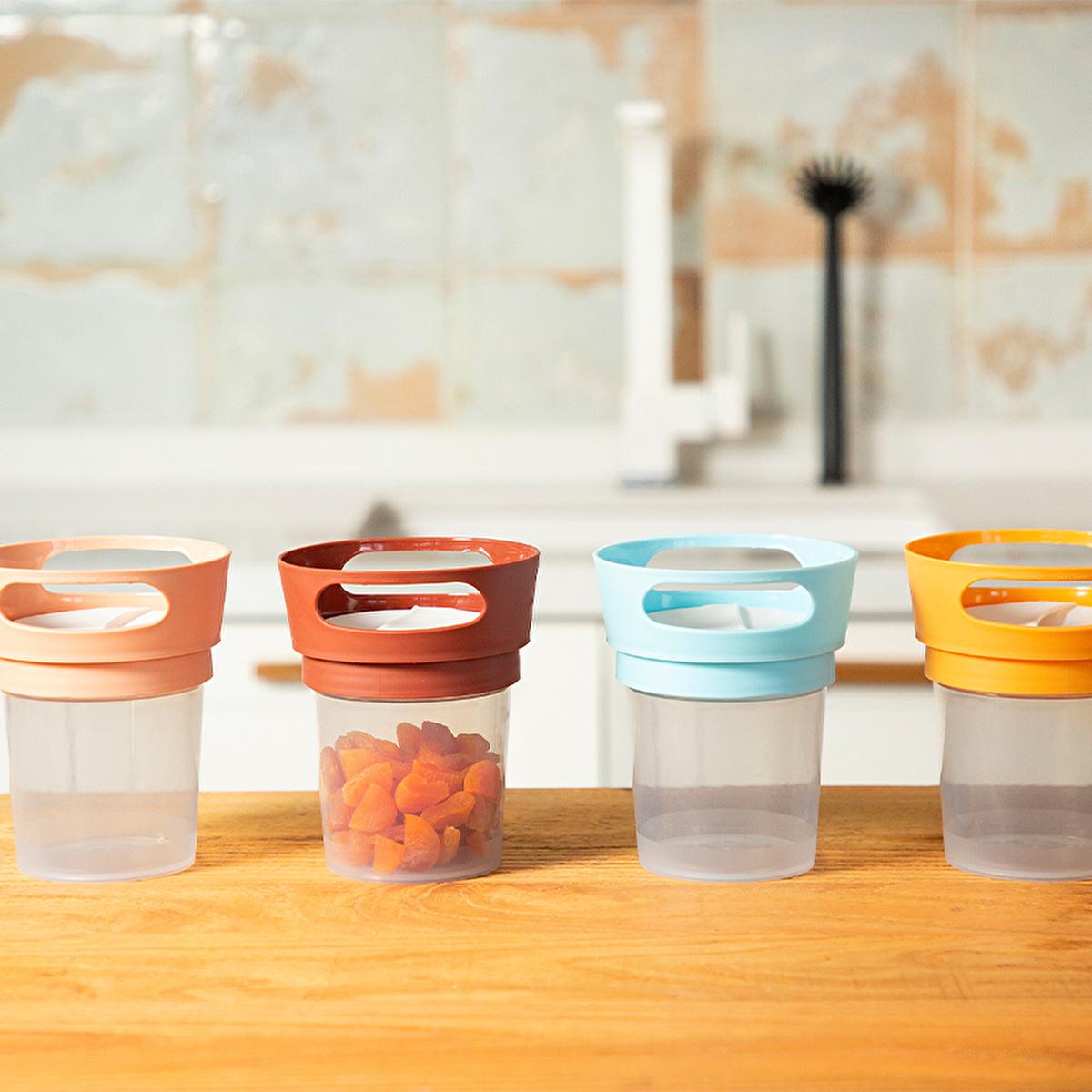 Babyjem Spill-Proof Baby Snack Container: Antibacterial Toddler Snack Holder, Travel Friendly No Spill Snack Cup - Perfect for On-the-Go, Minimizes Mess, Easy for Small Hands