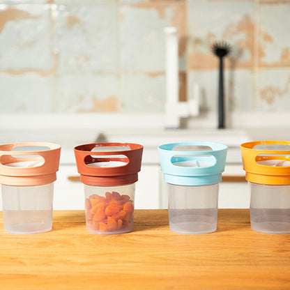 Babyjem Spill-Proof Baby Snack Container: Antibacterial Toddler Snack Holder, Travel Friendly No Spill Snack Cup - Perfect for On-the-Go, Minimizes Mess, Easy for Small Hands