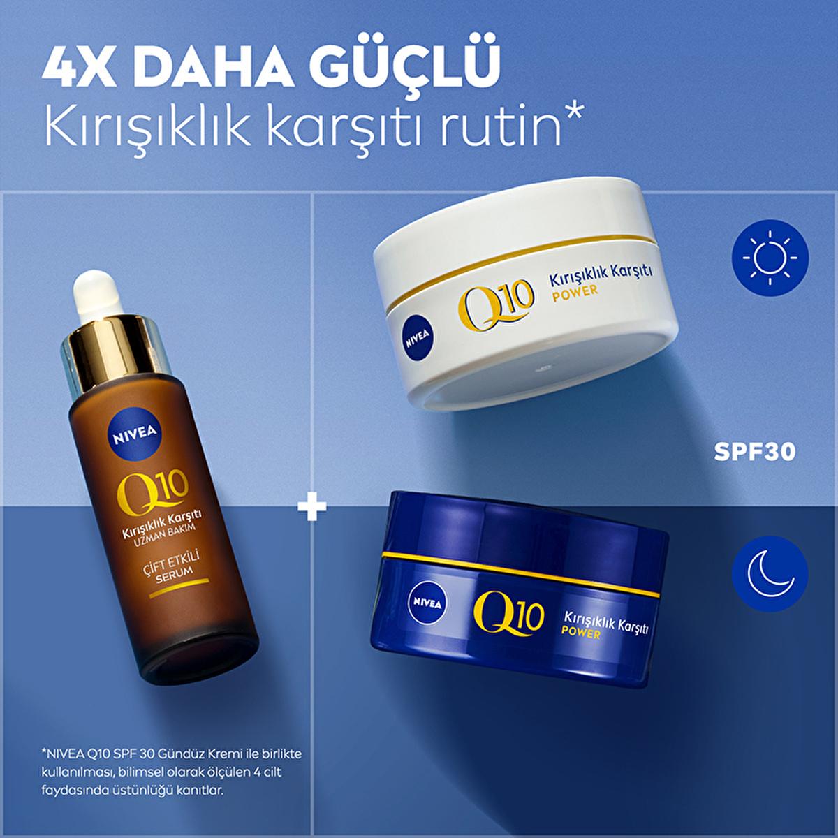 Nivea Anti-Wrinkle Face Serum with Q10 - Anti-Aging Skincare, Reduces Fine Lines & Wrinkles, Suitable for All Skin Types