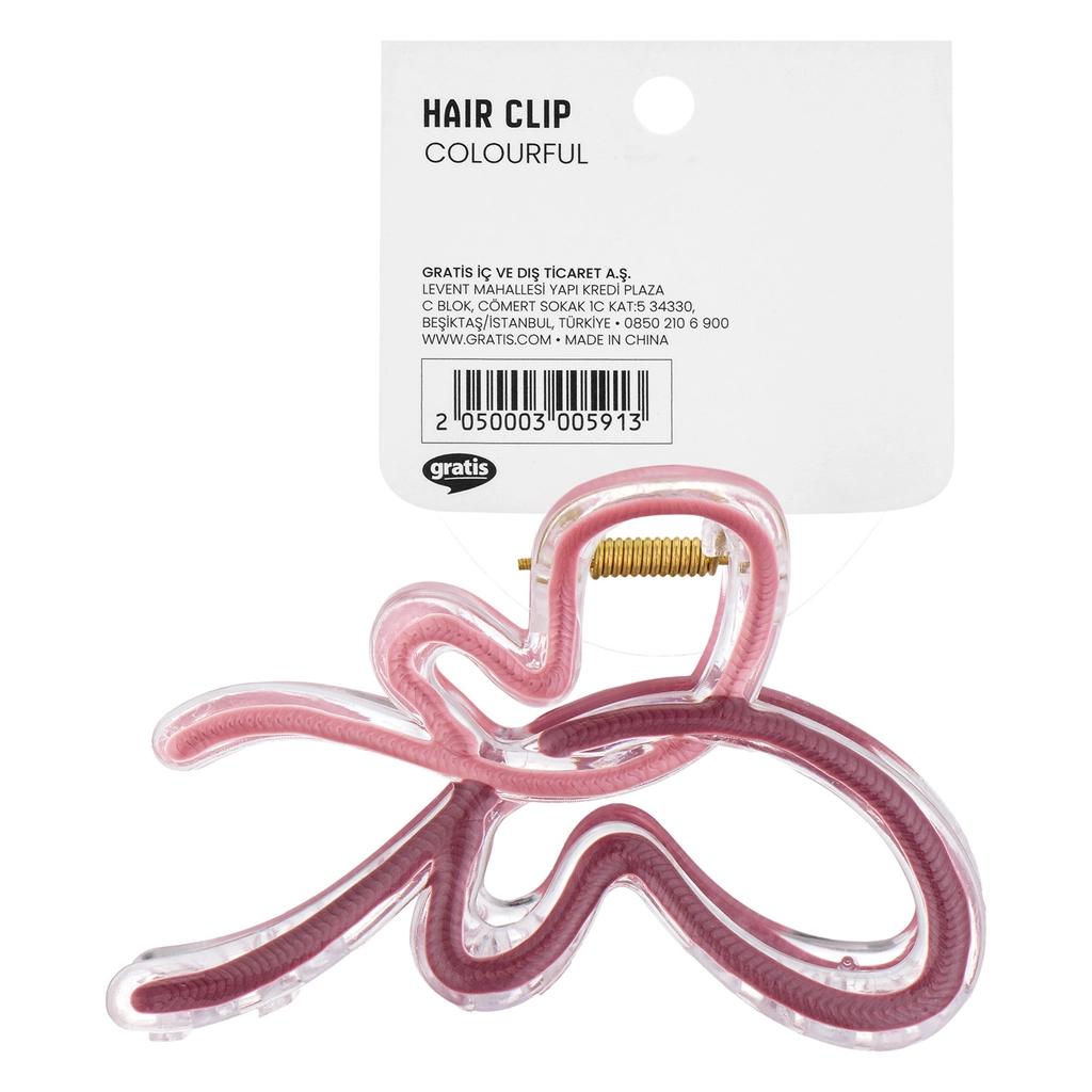 Eklips Pink Ribbon Bow Claw Clip for Stylish Hair Styles
