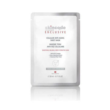Skincode Anti-Aging Sheet Mask for Youthful Skin - Hydrating, Anti-Wrinkle Face Mask, 20ml