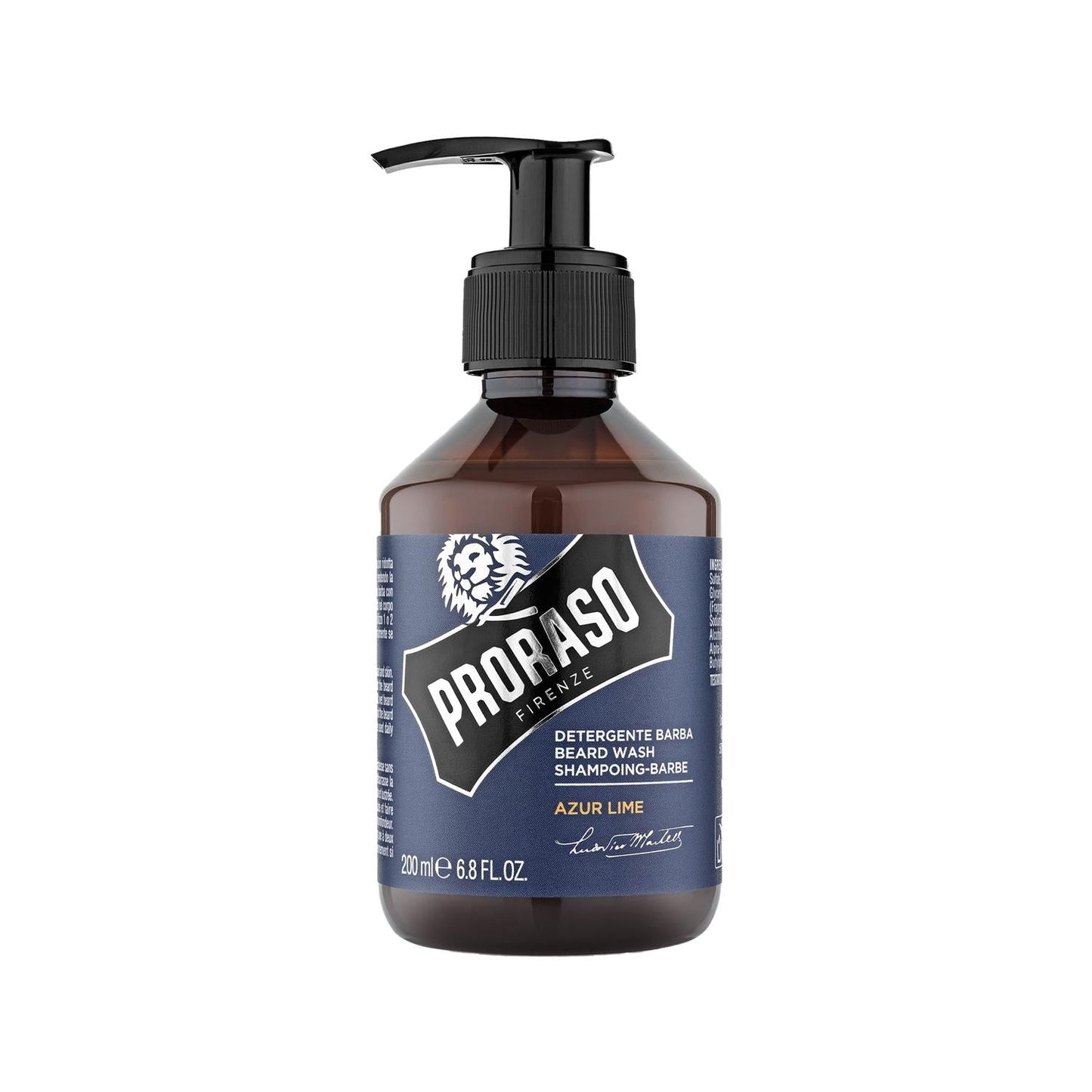 Proraso Azure Lime Beard Shampoo for Fresh Cleansing 200 ml