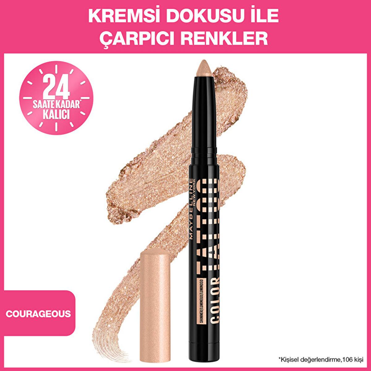 Maybelline Tattoo Gel Eye Shadow - Long-Lasting, Creamy, Waterproof Eye Makeup for Bold Looks