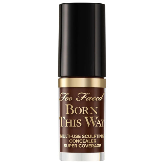 Too Faced Mini Born This Way: Super Coverage Multi-Use Concealer - Full Coverage, Natural Finish, Vegan, Hydrating Concealer