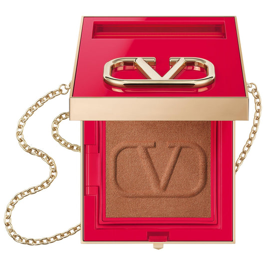 Go-Clutch Refillable Radiant Setting Powder Compact - Long-Lasting, Buildable Coverage Makeup with Cross-Body Clutch