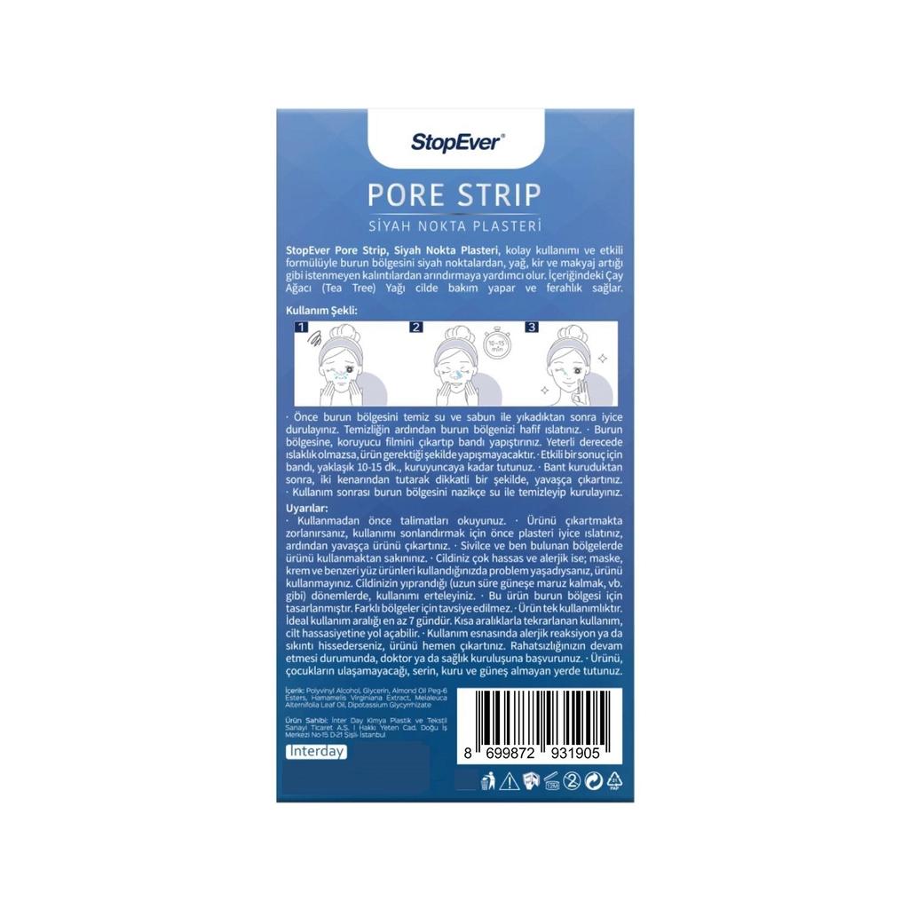StopEver Pore Strips Deep Cleansing Nose Strips 6 Pack