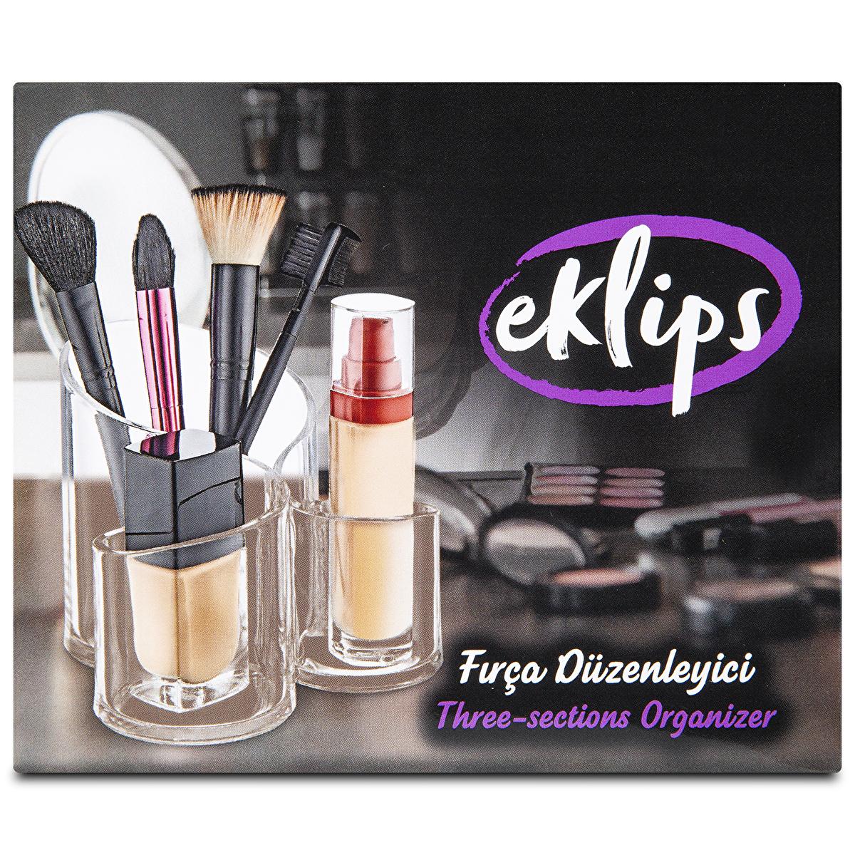 Eklips Makeup Brush Organizer: Clear Cosmetic Brush Holder & Storage | Keep Brushes Clean, Display & Easily Accessible