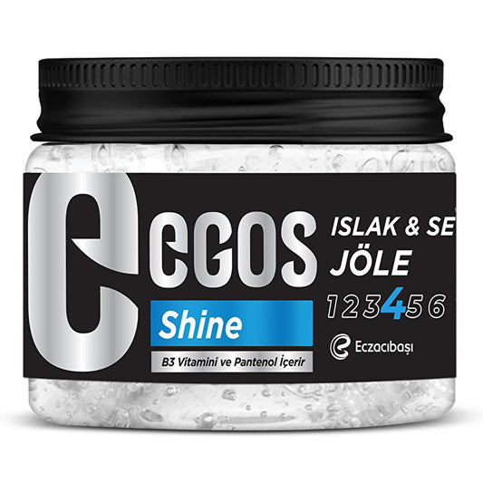 Egos Long-Lasting Hair Styling Gel with Provitamin B3 & B5 - 13.53 fl oz, Moisture-Resistant, Nourishing Hair Care