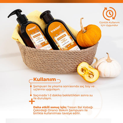 Tresan Sulfate-Free Hair Conditioner with Pumpkin Seed Oil - Nourishing Repair for Damaged Hair