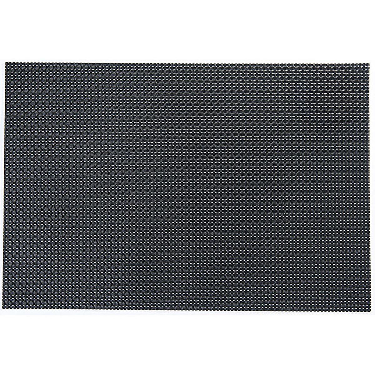 Biradlı - PVC Table Placemat, Black, Waterproof & Easy Clean, Modern Table Decor for Homeowners - 11.81 x 17.72 inches