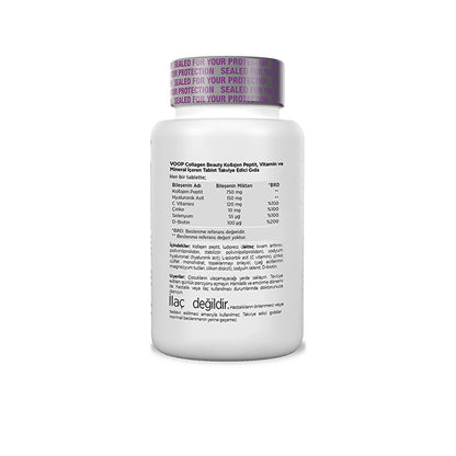 Voop Collagen Beauty Supplement with Vitamin C 30 Tablets