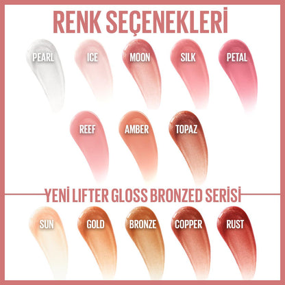 Maybelline New York Lifter Gloss - Moisturizing Lip Gloss with Hyaluronic Acid & Lifting Effect