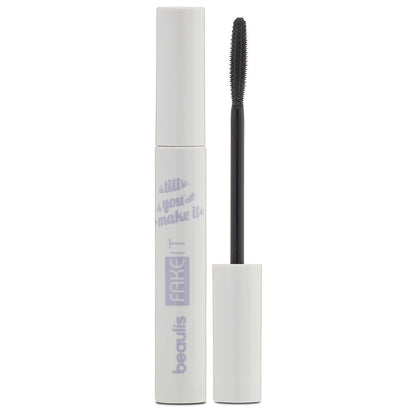 Beaulis Fake It Mascara: Volumizing, Lengthening, Smudge-Proof Black Mascara for Dramatic, Long-Lasting Eyelashes