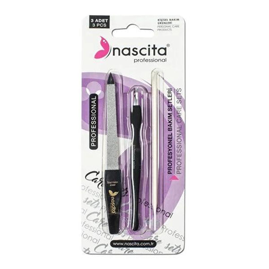 Nascita 3-Piece Nail Care Set - Comprehensive Tırnak Bakım Seti for Professional At-Home Grooming