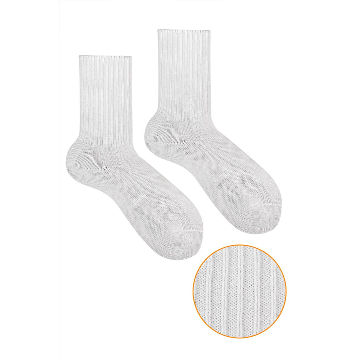 Ozzy Women's Woolen Socks - Soft, Warm, and Stretchy Ekru Socks for Women (36/40)