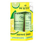 Nuxe Sweet Lemon Hand Cream & Lip Balm Set: Moisturizing Hand & Lip Care with Refreshing Lemon Scent