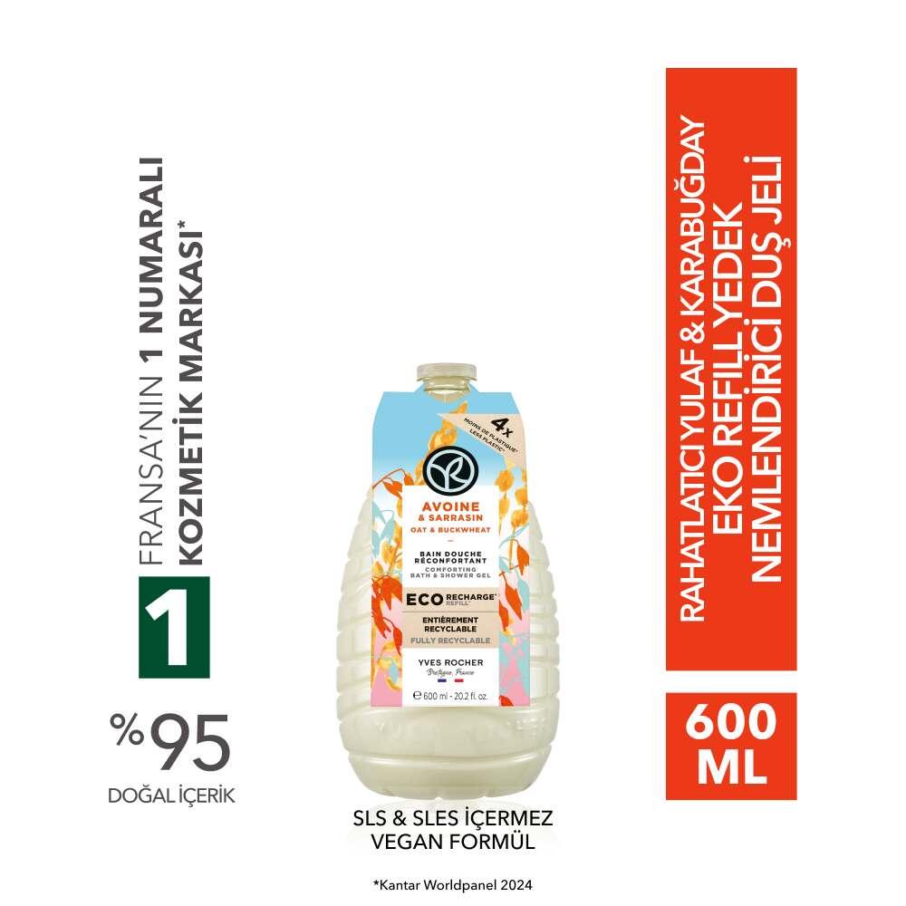 Eco Refill Moisturizing Oat & Buckwheat Shower Gel 500ml