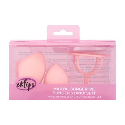 Eklips Makeup Sponge and Stand Set for Seamless Blending