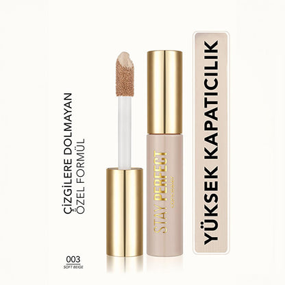 Flormar Stay Perfect Pigmented Concealer: Full Coverage, Long Lasting, Natural Finish - Conceals Dark Circles & Blemishes, Moisturizing & Fragrant