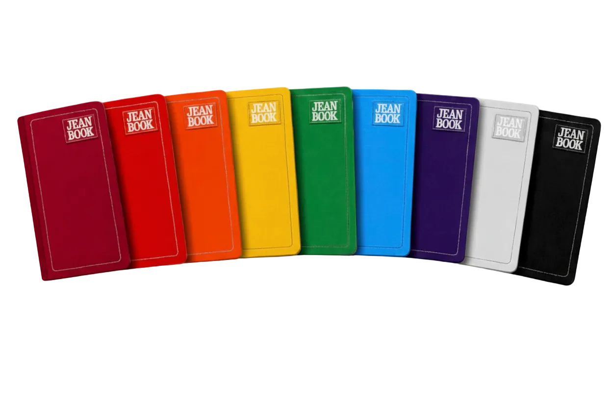 Variedad de Libretas Jean Book de Colores