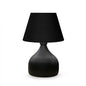 Homing Milano Metal Body Black Fabric Shade Table Lamp - Modern Home Decor Lighting with Adjustable Cord