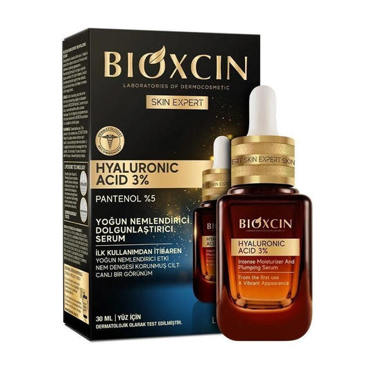 Bioxcin Skin Expert Hyaluronic Acid 3% Serum - Intensive Moisturizer for All Skin Types, Anti-Aging Skincare