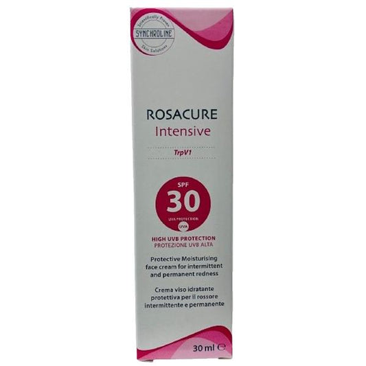Synchroline Rosacure Intensive Cream SPF30 - Gentle Sunscreen for Rosacea-Prone Skin, SPF30 Protection, 1.01 fl oz