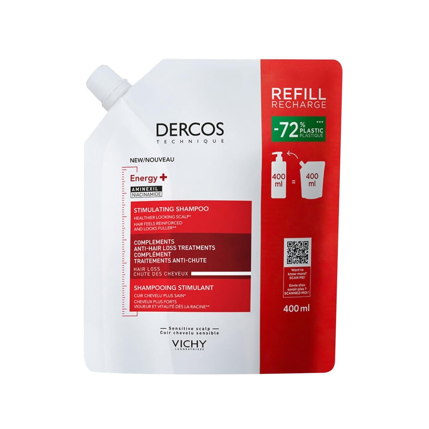 Vichy Dercos Energising Anti-Hair Loss Shampoo 400 ml