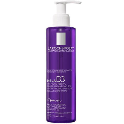 La Roche Posay Mela B3 Dark Spot Correcting Cleansing Gel - Niacinamide & Melasyl for Face & Body, 6.76 fl oz