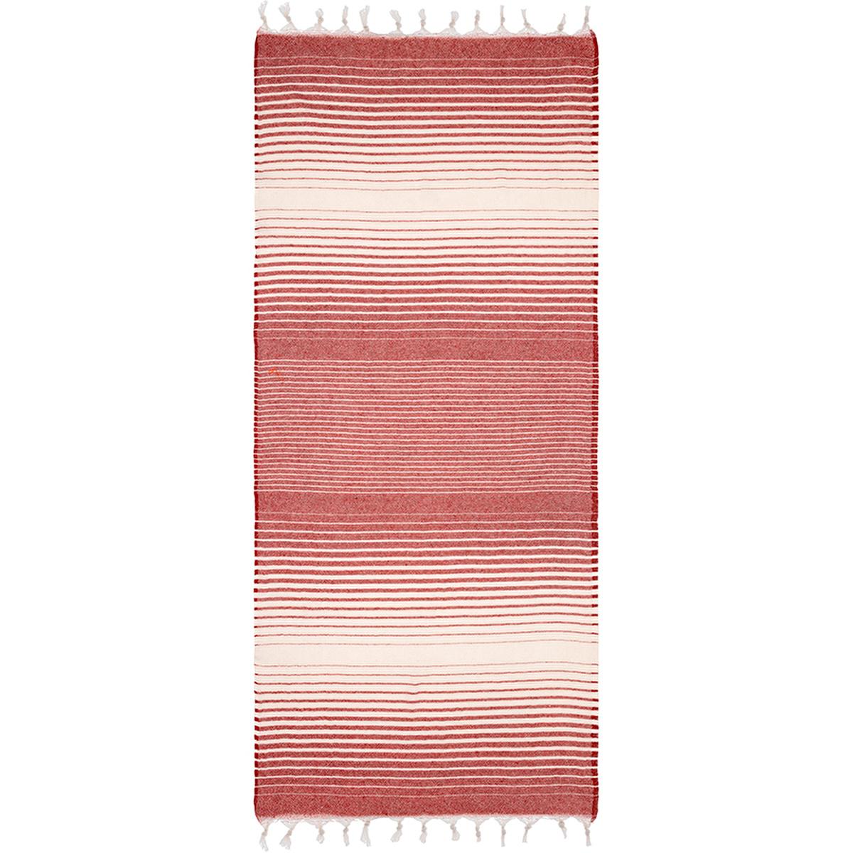 Eklips Red Turkish Towel: Lightweight Peshtemal for Beach, Bath & Travel - Vibrant, Absorbent & Compact