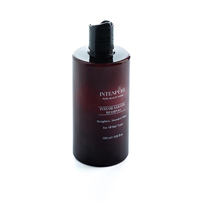 Intenpure Intense Keratin Shampoo - Moisturizing, Anti-Frizz, Silky Hair Care for Dry or Damaged Hair - 330 ml