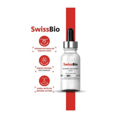 SwissBio Pore Tightening Serum with Vitamin C & Niacinamide - 30ml