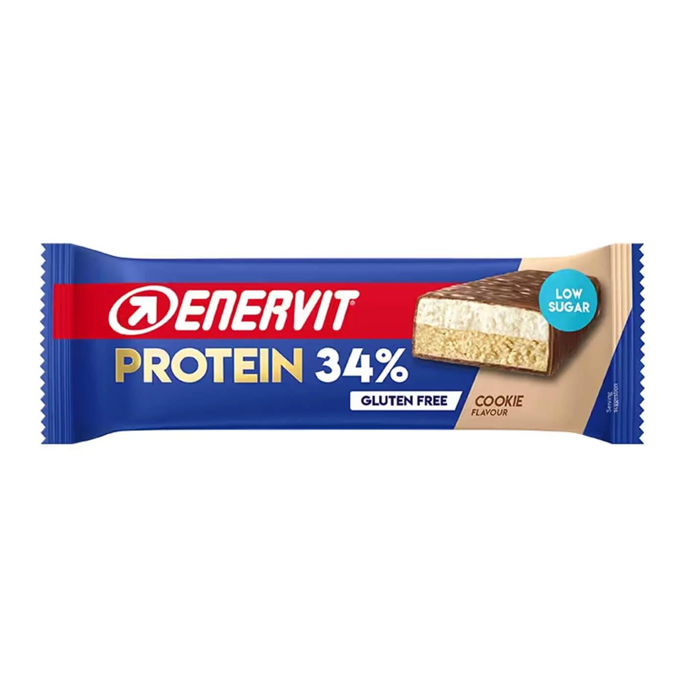 Enervit Cookie Low Sugar Protein Bar High Protein Snack 55g