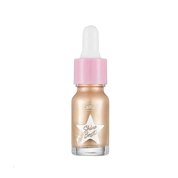 Callista Bestie Glam Pixie Liquid Highlighter: Luminous Shimmer, Healthy Glow, Easy Application - Radiant Illuminating Makeup