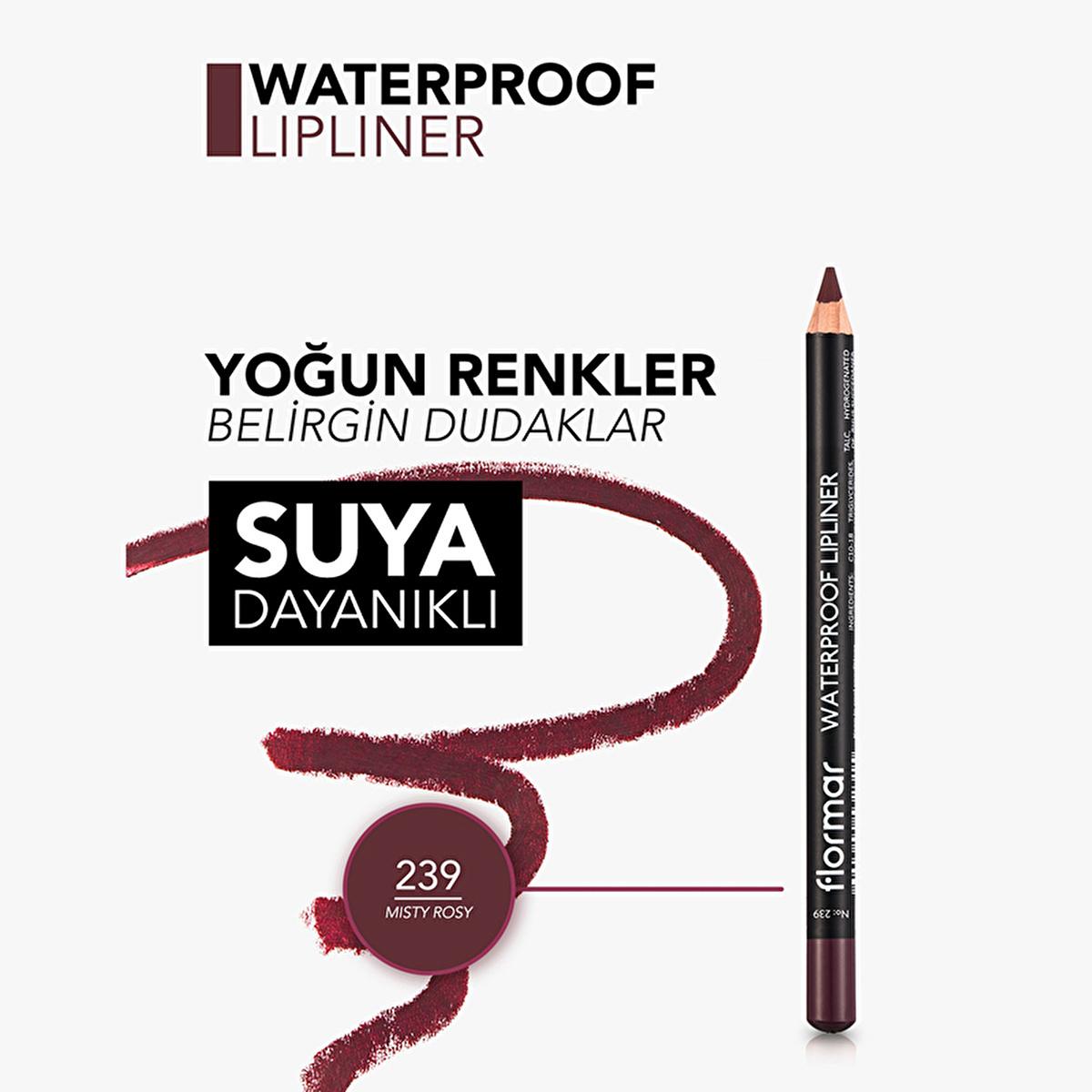 Flormar Waterproof Matte Lip Liner: Experience Long-Lasting, Highly Pigmented Color & Precise Definition - Non-Drying Formula