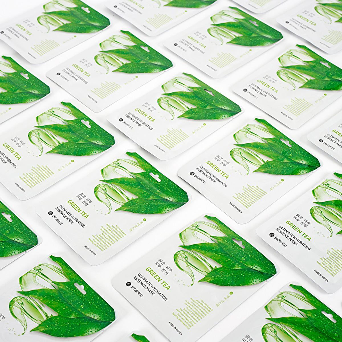 JKosmec Hydrating Green Tea Face Mask - Moisturizing & Toner for All Skin Types | 25 ml