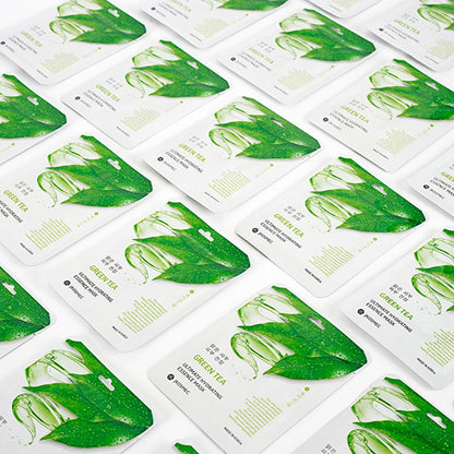 JKosmec Hydrating Green Tea Face Mask - Moisturizing & Toner for All Skin Types | 25 ml