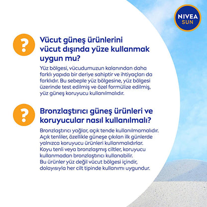 Nivea Sun SPF20 High Sun Protection & Moisturizing Body Spray: UVA/UVB Defense, 48-Hour Hydration - Water Resistant, Non-Greasy Formula