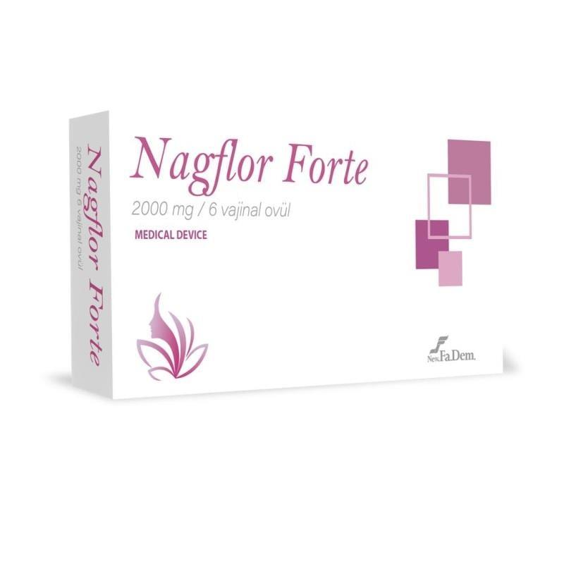 Nagflor Forte Vaginal Ovules for Intimate Care 7 Count