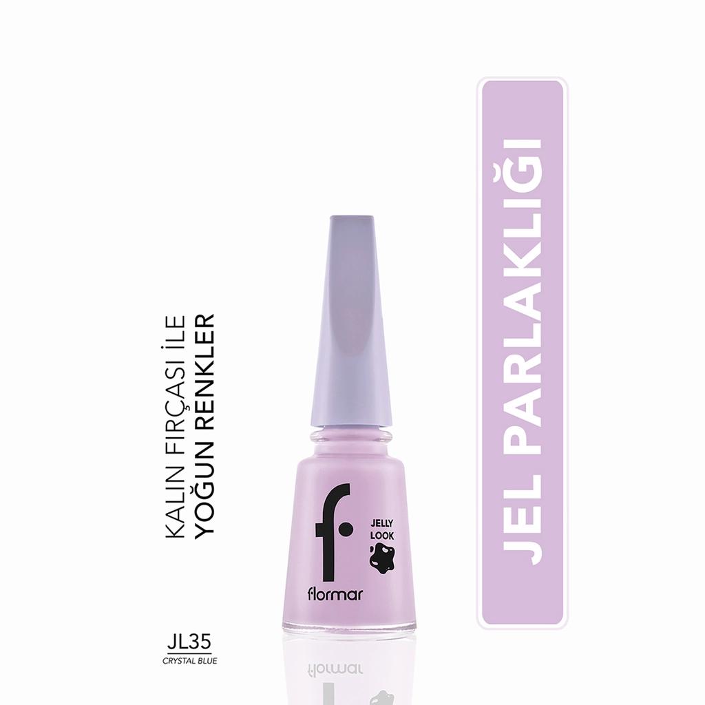 Flormar Jelly Look Nail Polish JL35 Crystal Blue 11ml