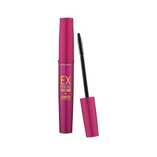 Pastel Pastel Express Volume Length Mascara Black 10ml - Enhances Eyelashes with Volumized and Lengthened Look