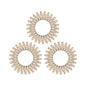 Invisibobble Bronze Me Pretty Hair Tie Set - 3 Stylish Hair Accessories for Fashion-Conscious Individuals