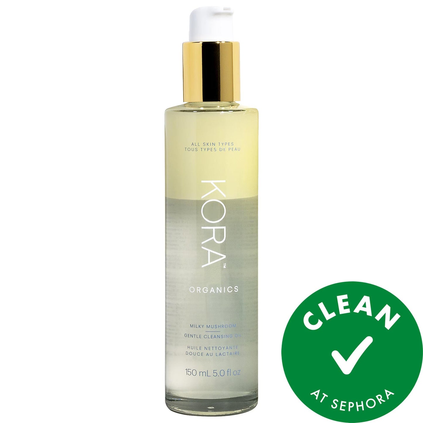 Milky Mushroom Gentle Cleansing Oil Makeup Remover - Organic, Vegan, and Cruelty-Free Solution for All Skin Types
